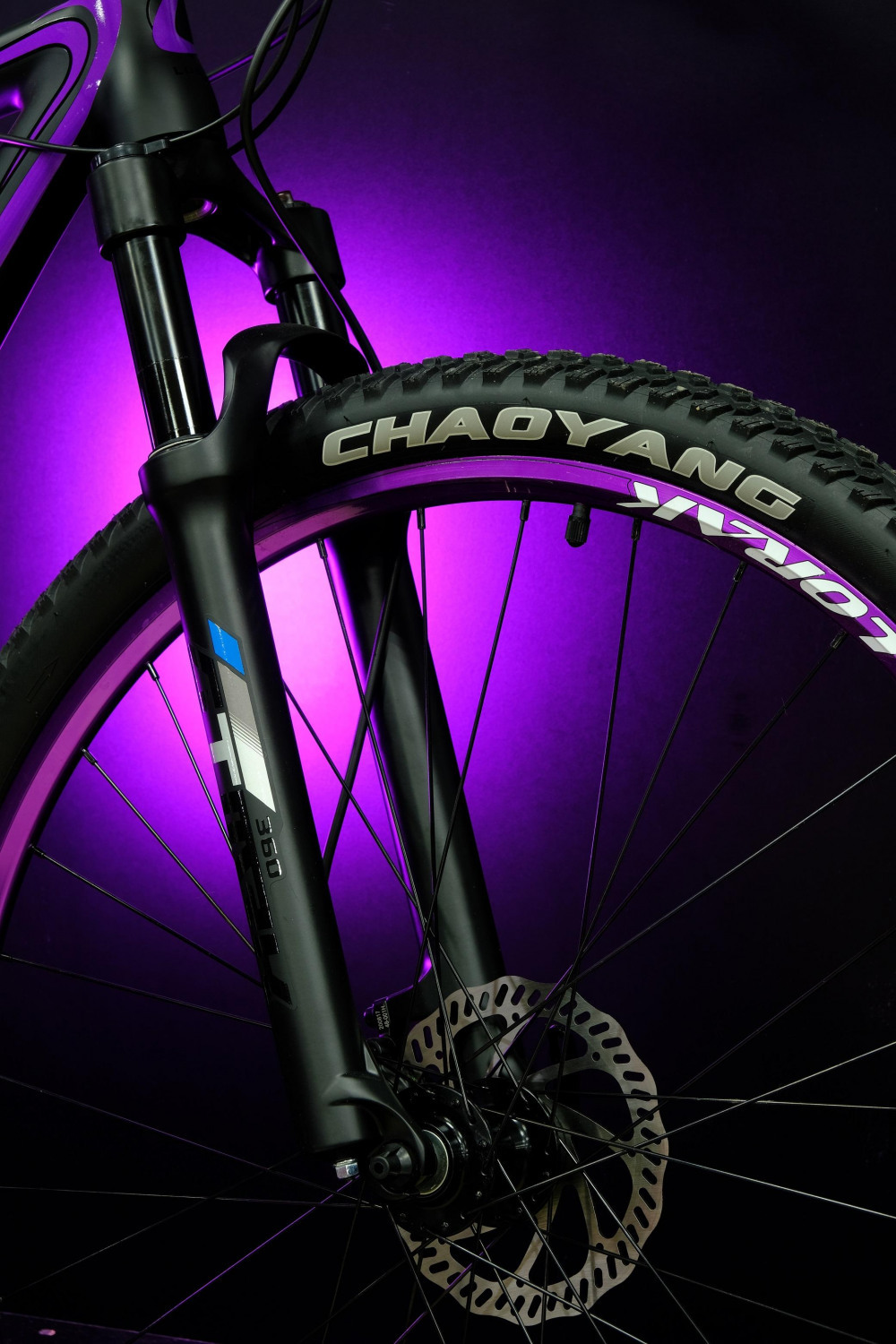 Lorak Glory 2000 Матовый Чёрный/Фиолетовый рама 15 (на рост 141-160)