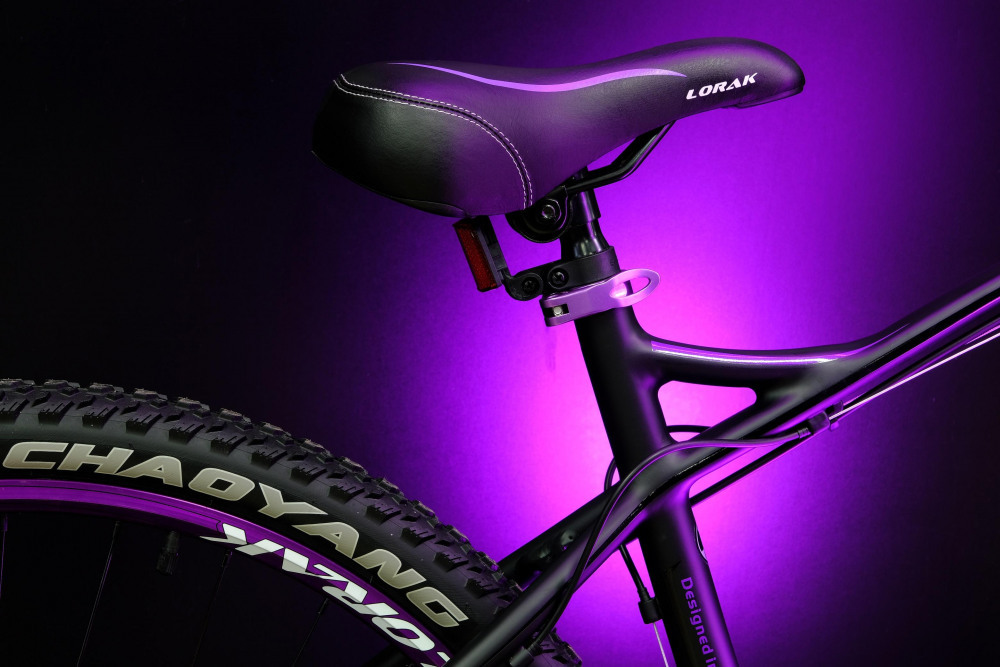 Lorak Glory 2000 Матовый Чёрный/Фиолетовый рама 15 (на рост 141-160)