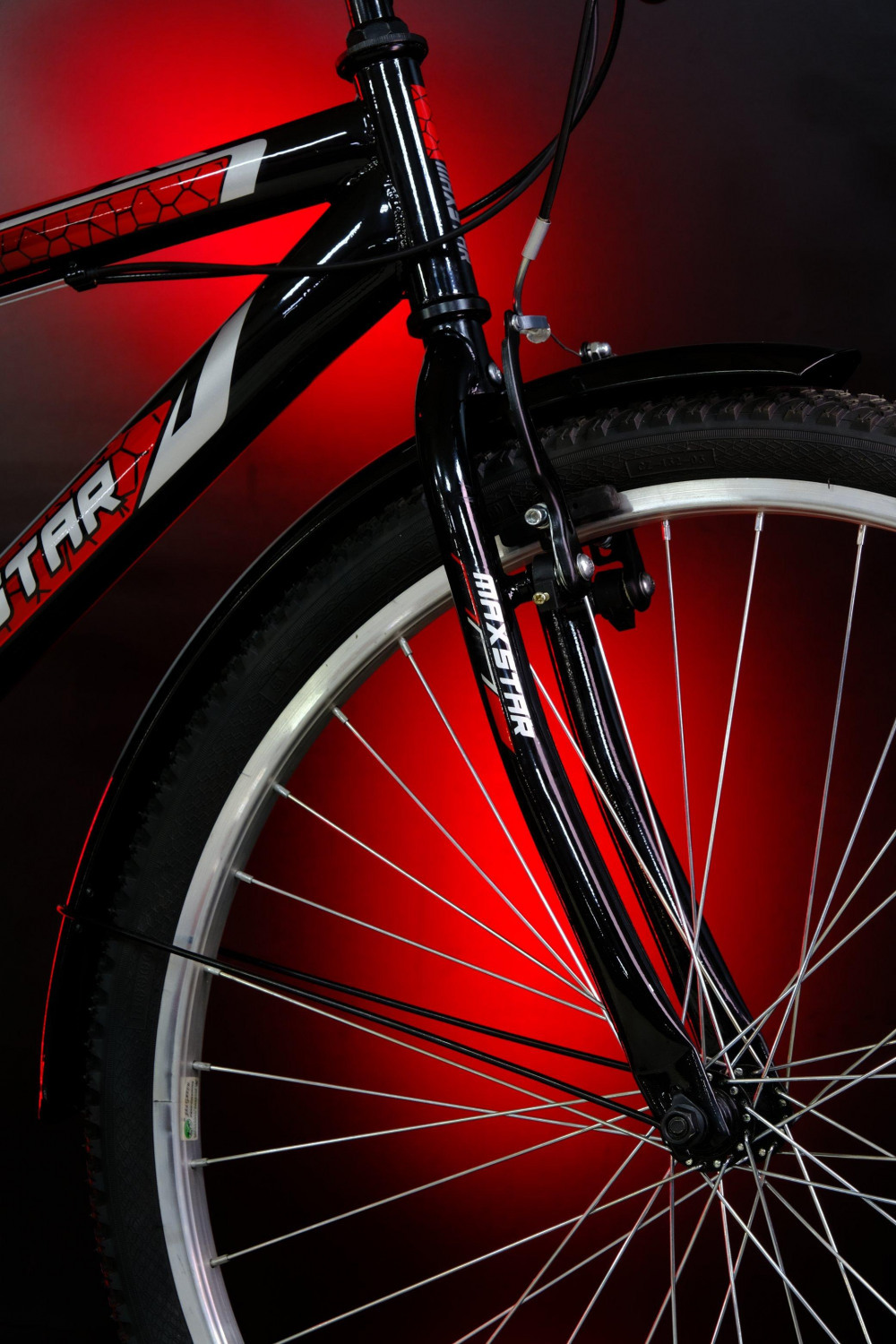 MAXSTAR 24" V-BRAKE R Чёрный/Красный